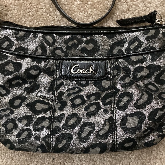 Coach Small Crossbody Bag - Metallic Cheetah Print - Picture 2 of 4